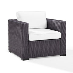 Dropping Crosley Biscayne 33.50 Inch Outdoor Wicker Armchair - KO70130BR - The Home Selection