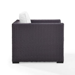 Dropping Crosley Biscayne 33.50 Inch Outdoor Wicker Armchair - KO70130BR - The Home Selection