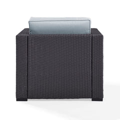 Dropping Crosley Biscayne 33.50 Inch Outdoor Wicker Armchair - KO70130BR - The Home Selection