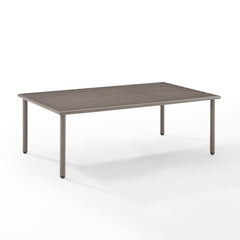 Dropping Crosley Cali Bay Outdoor Metal Coffee Table Light Brow - CO6234-LB - The Home Selection