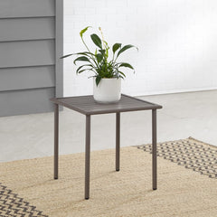 Dropping Crosley Cali Bay Outdoor Metal Side Table Light Brown - CO6235-LB - The Home Selection
