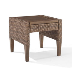 Dropping Crosley Capella Outdoor Wicker Side Table - CO7280 - The Home Selection