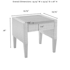 Dropping Crosley Capella Outdoor Wicker Side Table - CO7280 - The Home Selection