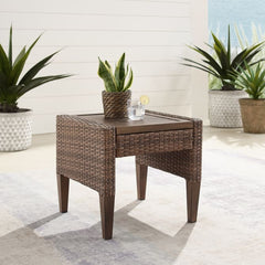 Dropping Crosley Capella Outdoor Wicker Side Table - CO7280 - The Home Selection