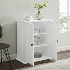 Dropping Crosley Clifton 30 Inch Stackable Pantry Distressed-White - F3112-WH - The Home Selection