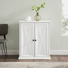 Dropping Crosley Clifton 30 Inch Stackable Pantry Distressed-White - F3112-WH - The Home Selection