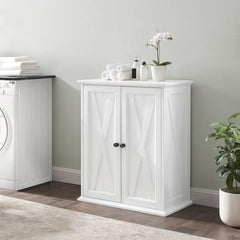 Dropping Crosley Clifton 30 Inch Stackable Pantry Distressed-White - F3112-WH - The Home Selection