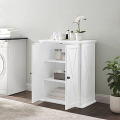 Dropping Crosley Clifton 30 Inch Stackable Pantry Distressed-White - F3112-WH - The Home Selection