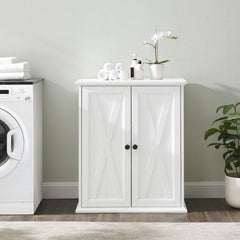 Dropping Crosley Clifton 30 Inch Stackable Pantry Distressed-White - F3112-WH - The Home Selection