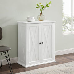 Dropping Crosley Clifton 30 Inch Stackable Pantry Distressed-White - F3112-WH - The Home Selection
