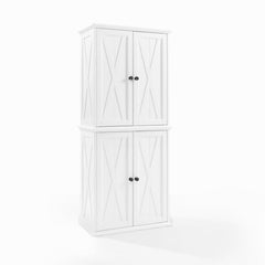 Dropping Crosley Clifton 30 Inch Tall Pantry Distressed-White - KF33004WH - The Home Selection