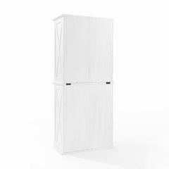 Dropping Crosley Clifton 30 Inch Tall Pantry Distressed-White - KF33004WH - The Home Selection
