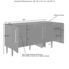 Dropping Crosley Everett Sideboard - CF4214 - The Home Selection