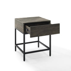 Dropping Crosley Jacobsen 18 Inch End Table Brown-Ash - CF1314-BR - The Home Selection