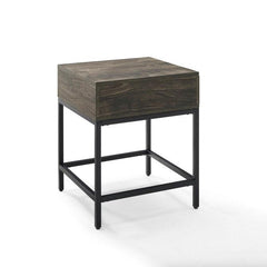 Dropping Crosley Jacobsen 18 Inch End Table Brown-Ash - CF1314-BR - The Home Selection