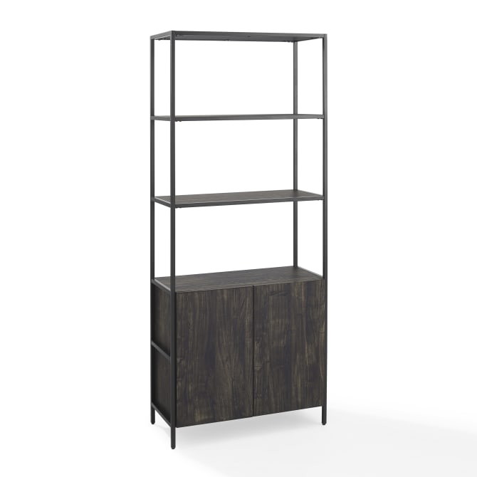 Dropping Crosley Jacobsen 34 Inch Large Etagere Brown-Ash - CF1317-BR - The Home Selection