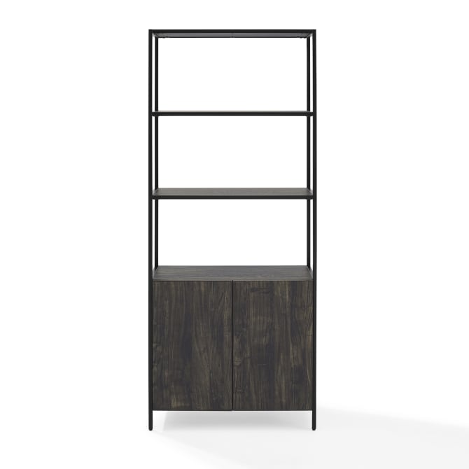 Dropping Crosley Jacobsen 34 Inch Large Etagere Brown-Ash - CF1317-BR - The Home Selection