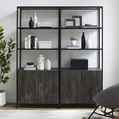 Dropping Crosley Jacobsen 68 Inch 2pc Etagere Set Brown-Ash - KF13090BR - The Home Selection