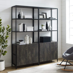 Dropping Crosley Jacobsen 68 Inch 2pc Etagere Set Brown-Ash - KF13090BR - The Home Selection