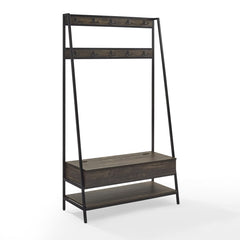 Dropping Crosley Jacobsen Hall Tree Brown-Ash - CF6036-BR - The Home Selection