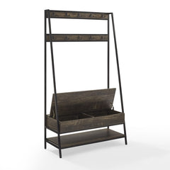 Dropping Crosley Jacobsen Hall Tree Brown-Ash - CF6036-BR - The Home Selection