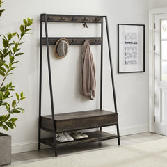 Dropping Crosley Jacobsen Hall Tree Brown-Ash - CF6036-BR - The Home Selection