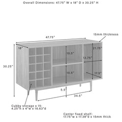 Dropping Crosley Liam Wine Storage Sideboard - CF4211 - The Home Selection