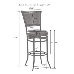 Dropping Crosley Rachel Bar Stool - CF520030BK - The Home Selection