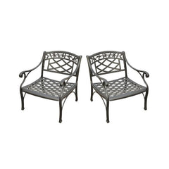 Dropping Crosley Sedona 60 Inch 2pc Outdoor Chair Set Black - KO60006BK - The Home Selection
