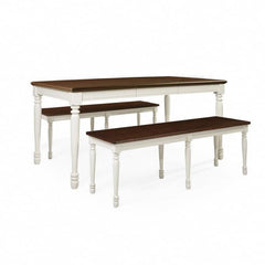 Dropping Crosley Shelby 3 Piece Dining Set Distressed-White - KF20006-WH - The Home Selection