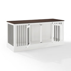 Dropping Crosley Winslow Medium Credenza Pet Crate - CF4501-WH - The Home Selection