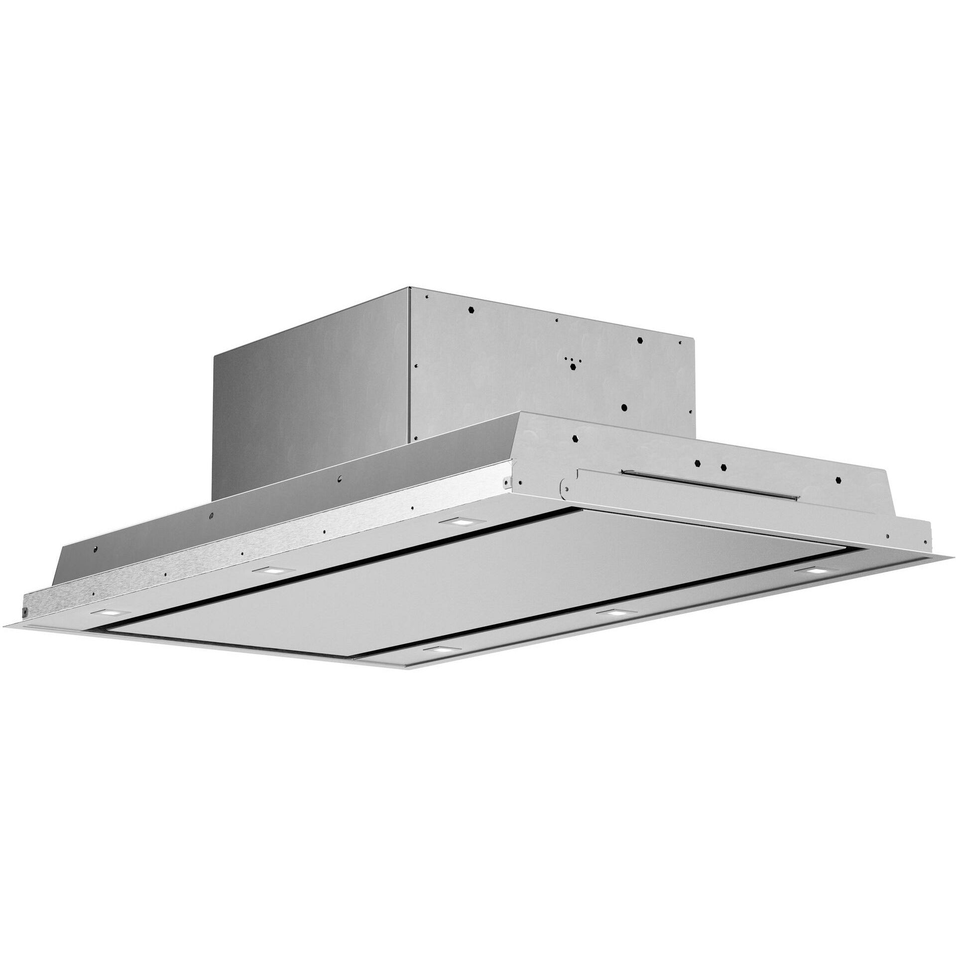 Forte Vertice Ceiling Mount Hood with 600 CFM, LED Lighting in Stainless Steel - VERTICE36