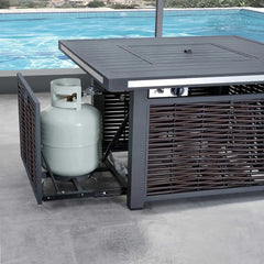 Deko Living Avola Outdoor Patio Set & Firepit - COP30902 - The Home Selection