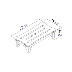 ALFI 24'' Wooden Stool for your Wooden Tub - AB4408