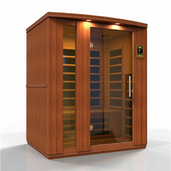Dynamic Lugano 3 Person Ultra Low EMF FAR Infrared Sauna - DYN-6336-02 Elite - The Home Selection