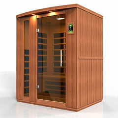 Dynamic Lugano 3 Person Ultra Low EMF FAR Infrared Sauna - DYN-6336-02 Elite - The Home Selection