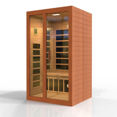 Dynamic Santiago 2 Person Ultra Low EMF FAR Infrared Sauna - DYN-6209-02 Elite - The Home Selection