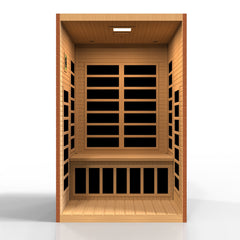 Dynamic Santiago 2 Person Ultra Low EMF FAR Infrared Sauna - DYN-6209-02 Elite - The Home Selection