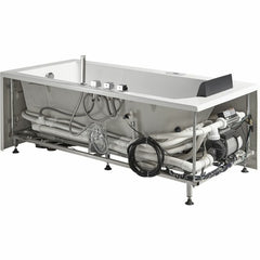 EAGO 5 ft Acrylic White Rectangular Whirlpool Bathtub w Fixtures - AM154ETL-R5 - The Home Selection