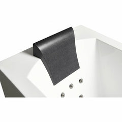 EAGO 5 ft Acrylic White Rectangular Whirlpool Bathtub w Fixtures - AM154ETL-R5 - The Home Selection