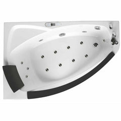 EAGO 5 ft Clear Rounded Right Corner Acrylic Whirlpool Bathtub - AM198ETL-R - The Home Selection