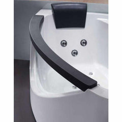 EAGO 5 ft Clear Rounded Right Corner Acrylic Whirlpool Bathtub - AM198ETL-R - The Home Selection