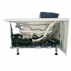 EAGO 5 ft Clear Rounded Right Corner Acrylic Whirlpool Bathtub - AM198ETL-R - The Home Selection