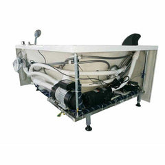 EAGO 5 ft Clear Rounded Right Corner Acrylic Whirlpool Bathtub - AM198ETL-R - The Home Selection