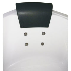 EAGO 5' Rounded Modern Double Seat Corner Whirlpool Bath Tub with Fixtures - AM200 - The Home Selection