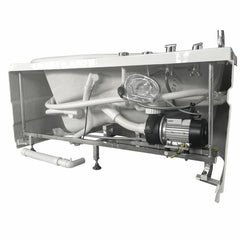 EAGO 57'' White Acrylic Jetted Whirlpool Bathtub W/ Fixtures - AM175-L - The Home Selection