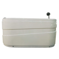 EAGO 57'' White Acrylic Jetted Whirlpool Bathtub W/ Fixtures - AM175-R - The Home Selection