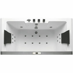 EAGO 6 ft Clear Rectangular Acrylic Whirlpool Bathtub for Two - AM196ETL - The Home Selection