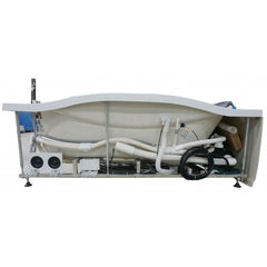 EAGO 6 ft Left Drain Acrylic White Whirlpool Bathtub w Fixtures - AM189ETL-R - The Home Selection