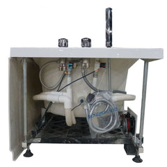 EAGO 6 ft Left Drain Acrylic White Whirlpool Bathtub w Fixtures - AM189ETL-R - The Home Selection